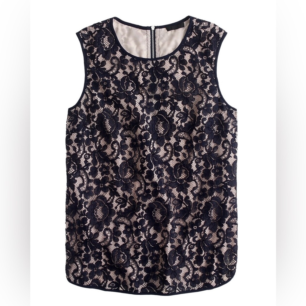 Sold out J.Crew Black Lace Sleeveless Top